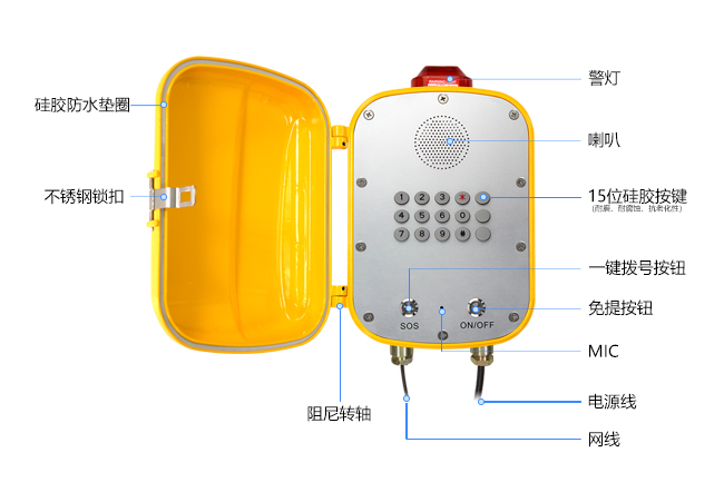 IP免提防水防塵電話機(圖3)