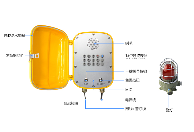 防爆IP免提防水电话机(图3)